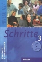 کتاب آلمانی شریته Deutsch als fremdsprache Schritte 3 NIVEAU A 2/1 Kursbuch + Arbeitsbuch