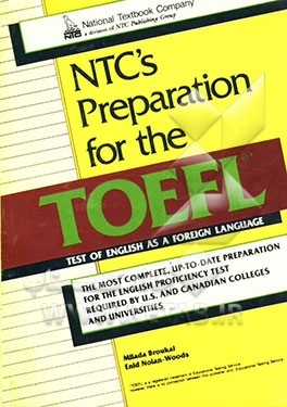 خرید کتاب ان تی سیز پریپریشن فور د تافل  NTC’s Preparation for the TOEFL