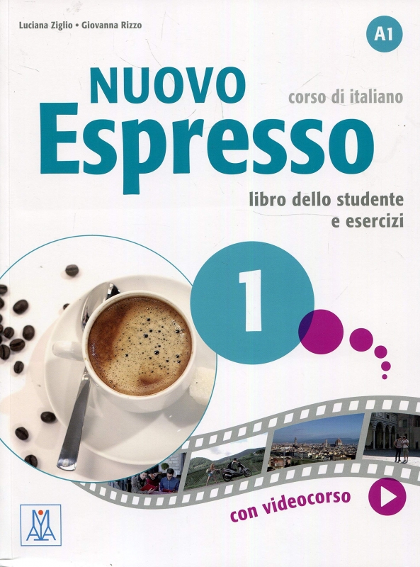 خرید کتاب ایتالیایی نوو اسپرسو یک Nuovo Espresso 1 Libro Studente A1 +DVD