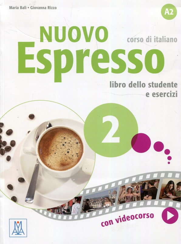 خرید کتاب ایتالیایی نوو اسپرسو دو Nuovo Espresso 2 Libro Studente A2 +DVD