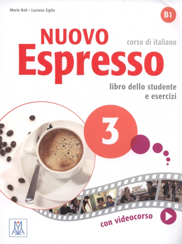 خرید کتاب ایتالیایی نوو اسپرسو سه Nuovo Espresso 3 Libro Studente B1 +DVD