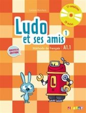کتاب زبان فرانسه لودو ات سس امیس Ludo et ses amis 1 niv.A1.1 (éd. 2015) + Cahier + CD audio