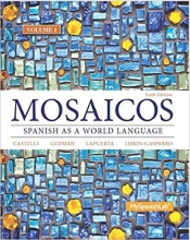 کتاب اسپانیایی Mosaicos, Volume 1 with MyLab Spanish with Pearson eText