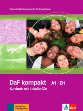 خرید کتاب داف  کامپکت  DaF kompakt Kursbuch + Ubungsbuch A1 - B1 سیاه و سفید