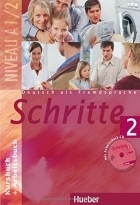 کتاب آلمانی شریته Deutsch als fremdsprache Schritte 2 NIVEAU A 1/2 Kursbuch + Arbeitsbuch