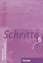 کتاب آلمانی شریته Deutsch als fremdsprache Schritte 6 NIVEAU B 1/2 Kursbuch + Arbeitsbuch