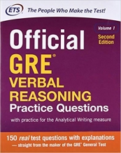 خرید کتاب جی آر ای وربال Official GRE Verbal Reasoning Practice Questions