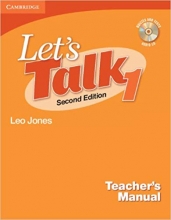 خرید کتاب معلم لتس تاک ویرایش دوم Lets Talk 1 Teachers Manual With CD Second Edition