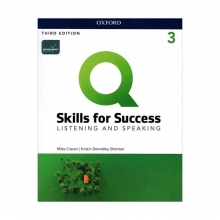 خرید کتاب کیو اسکیلز ویرایش سوم لیسنینگ اند اسپیکینگ Q Skills for Success 3 3rd Listening and Speaking