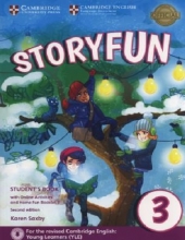 خرید کتاب استوری فان سه Storyfun for 3 Students Book+Home Fun Booklet 3+CD