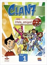 کتاب (Clan 7 con Hola Amigos: Student Book Level 1 (Spanish Edition