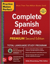 خرید کتاب اسپانیایی Practice Makes Perfect Complete Spanish All-in-One, Premium Second Edition