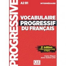 کتاب  Vocabulaire Progressif Du Francais A2 B1 - Intermediaire - 3rd +Corriges+CD