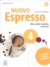 خرید کتاب ایتالیایی نوو اسپرسو چهار Nuovo Espresso 4 Libro Studente B2 +DVD