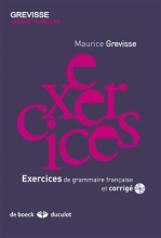 کتاب Exercices de grammaire francaise et corrigé - grevisse